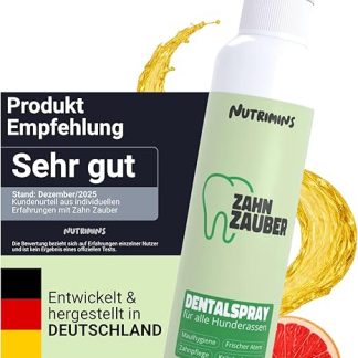 NUTRIMINS Premium Dental Spray for Dogs - 9-Way Active Ingredient Complex with Propolis & Herbal Extracts - Natural Dental Care to Support Plaque, Bad Breath & Tartar - Introductory Price