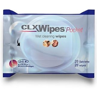ICF CLX Pet Wipes | Gentle Cleaning & Deodorising Wipes for Dogs, Cats & Small Animals | Removes Dirt, Moisture & Odours | Practical & Travel Safe | Pack of 20