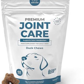 Anicare Joint Care - Highly Concentrated Joint Chews for Dogs with Glucosamine, Chondroitin, MSM & Green-Lipped Mussel (40 Chews, 140 g)