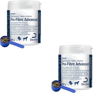 Dechra Protexin Pro-Fibre Advanced | Double Pack | 2 x 500 g | Supplementary Food for Dogs | With Prebiotics, Probiotics & Fibre | To Support Digestion