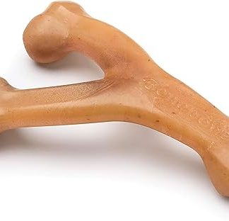 Benebone Wishbone Real Chicken Medium Durable Dog Chew Toy for Aggressive Chewers