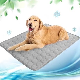 NIBESSER Cooling Mat for Dogs, Self-Cooling Dog Mat, Summer Cooling Pad, Waterproof, Non-Slip Dog Mat for Home, On the Go or in the Car
