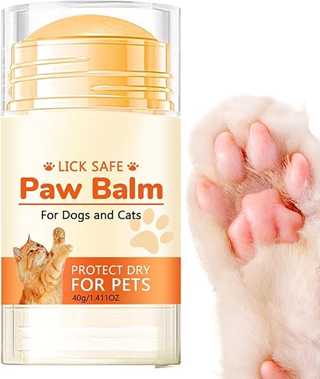 Paw Balm for Dogs, Avocado Oil and White Beeswax Care for Pets' Paws, Prevent Dryness and Cracking and Moisturises the Soles of the Feet Cracked and Rough Paws Natural