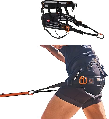 Non-stop dogwear CaniX Belt Hands Free Dog Running Belt for Canicross. Comfortable Waist Belt for Jogging and Training Dogs, Size M