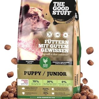 The GOODSTUFF Chicken (Puppy/Junior) 12.5 kg Grain-Free Dry Dog Food Junior with Fresh Chicken Meat Dog Dry Food for Puppies and Young Dogs Super Premium Puppy Dry Food
