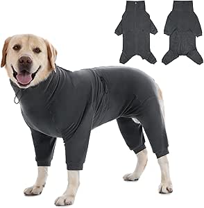 Axcimond Dog Coat with Legs Warm Fleece Jumper Dog Winter Coat Dog with Zip Dog Jacket for Small Medium Large Dogs Cold Weather Dog Clothes Dog Jumper Fleece Dog Pyjamas