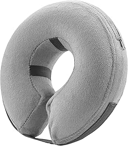 Bencmate Inflatable Collar for Dogs & Cats, Dog Collar Leak Protection Dog for Recovery After Surgery or Wounds, Collar Dog of Vision Not Blocked