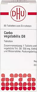 DHU Carbo vegetabilis D8 Tablets Pack of 80