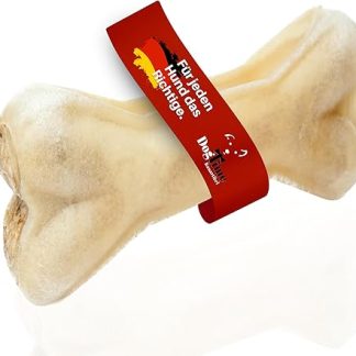 Dog Time Pet Food Chew Bones with Rumen, 5 Pieces, 12 cm Dried, Healthy Chew Snack Made of 100% Beef for Dogs, Dog Treats with Many Valuable Vitamins and No Sugar
