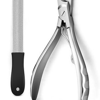 Gobeigo Nail Scissors for Dogs with Nail File, Professional Claw Care for Pets, Sharp Blades Claw Cutter, Dog Nail Scissors for Large Dogs/Thick Toenails/Old Cats