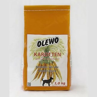 Olewo carrot pellets for dogs.