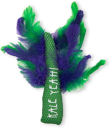 Petstages Krazy Kale Cat Toy with Catnip for Chewing and Dental Care