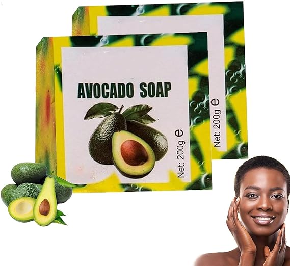 Avocado Soap, Handmade Avocado Care Soap, Deep Cleansing and Moisturising Soap, Oil Control Facial Soap, for All Skin Types