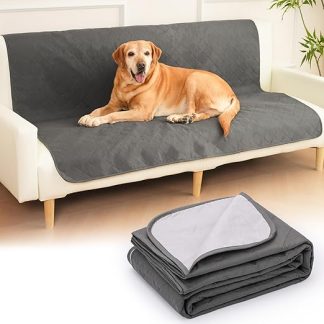 HezzLuv Waterproof Dog Blanket for Sofa, Bed & Car - Cat Mat, Sofa Protection/Bed Protection, Reversible Scratch-Resistant Protective Blanket, Washable, Ideal for Large/Small Dogs, 203 x 152 cm