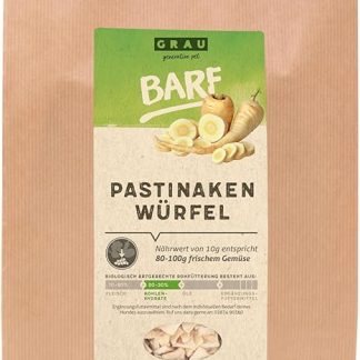 GRAU The Original - Dry Vegetables for BARF for Dogs - Parsnip Cubes, Pack of 1 (1 x 1.2 kg), Supplementary Food for Dogs