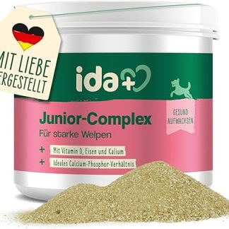 ida+ - Junior Complex 400g - Vitamins & Minerals for Puppies - Health Products for Dogs for Ideal Growth of Puppies - Dietary Supplement Dog - Minerals for Dogs