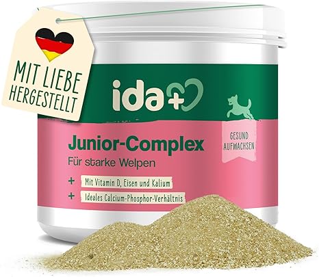 ida+ - Junior Complex 400g - Vitamins & Minerals for Puppies - Health Products for Dogs for Ideal Growth of Puppies - Dietary Supplement Dog - Minerals for Dogs