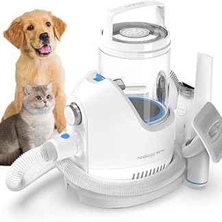 Neakasa P2 Pro Dog Clipper with Vacuum Cleaner, Quiet Clipper, New Generation Professional Pet Grooming Kit, Pet Hair Trimmer with 5 Care Tools for Dogs and Cats