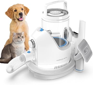 Neakasa P2 Pro Dog Clipper with Vacuum Cleaner, Quiet Clipper, New Generation Professional Pet Grooming Kit, Pet Hair Trimmer with 5 Care Tools for Dogs and Cats