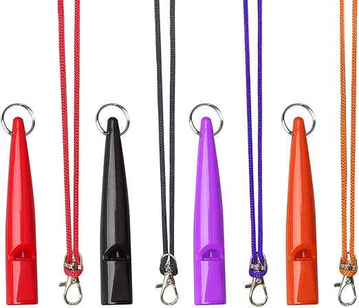 Pack of 4 Dog Whistles, Dog Whistle with Whistle Band, High-Quality Dog Whistles, Dog Training Ultrasonic Whistle, High Frequency Adjustable Dog Accessories with Lanyard, Dog Training Kit