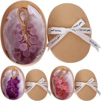 Generisch Grape Soap | Handmade Crystal Fragrance Shampoo | Handmade Grape Soaps on Rope | Natural Bar Soap in Grape Shape for Women and Men, Body, Hands, Skin, Shower, Travel