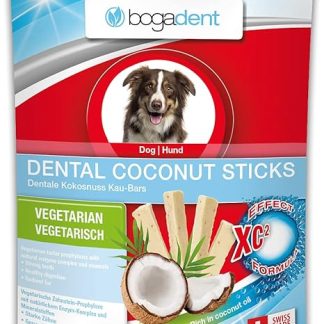 bogar, Bogadent Dental Coconut, Dental Sticks Dog, Dog Snacks with Coconut, Prevents Plaque and Tartar, Dental Care for Dogs, Strengthens the Coat, Dog Accessories, 50 g