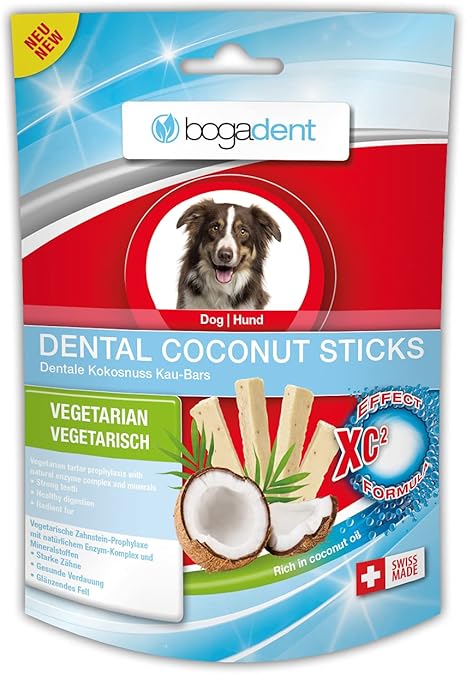 bogar, Bogadent Dental Coconut, Dental Sticks Dog, Dog Snacks with Coconut, Prevents Plaque and Tartar, Dental Care for Dogs, Strengthens the Coat, Dog Accessories, 50 g
