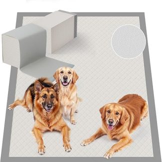 Gardner Pet Puppy Pads 94 x 137 cm, Large PIPI Mats for Dogs, Super Absorbent with Non-Slip Particle Design, Training Pads, Quick Drying Training Pads for Dogs, Pack of 25
