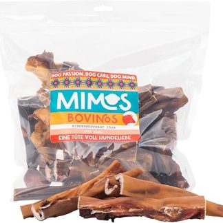 Mimos Beef Scalp for Dogs 25-30 cm, 350 g - Dog Chew Items 100% Made of Beef without Additives, Premium Chew Snacks Ideal for Teeth Cleaning