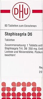 DHU Staphisagria D6 Tablets, Pack of 80 Tablets