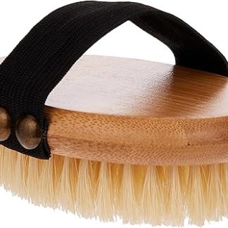 Mikki 6280001 Bamboo Hand Brush with Bristles for Smooth and Short Coat, Gentle Grooming Brush, for Dogs and Cats, Made from Sustainable Bamboo, 78 g, Brown