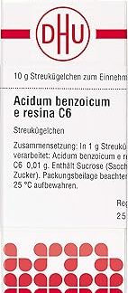 DHU Acidum benzoicum e resina C6 Spreading Beads 10 g Globules