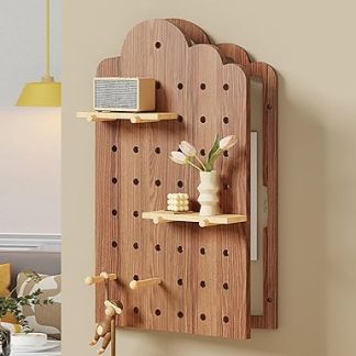Decorative Fuse Box Panel, Cover for Electric Control Panels Made of Wood, Electricity Meter Box Decoration, for Hotel, Kitchen and Bedroom (Brown 2.30 x 51 cm/11.8 x 20.1 inches)
