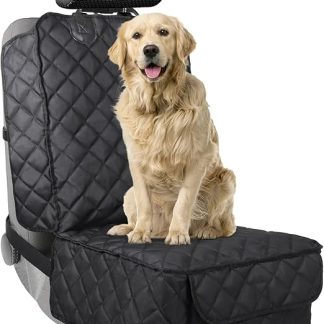 YUNXANIW Car Front Seat Cover for Dogs, Quilted & Durable Dog Seat Cover, Car Seat Cover for Pets, All Cover Waterproof Dog Seat Cover (Car, Truck, SUV) (Front Dog Car Seat)