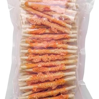 123... Hund dabei! - Chicken Fillet Chew Roll 100 Pieces - Chew Stick with Chicken - Dog Snack - Chew Sticks for Dogs - Chew Rolls for Dogs - Chew Stick with Chicken (900 g (approx. 100 Pieces)