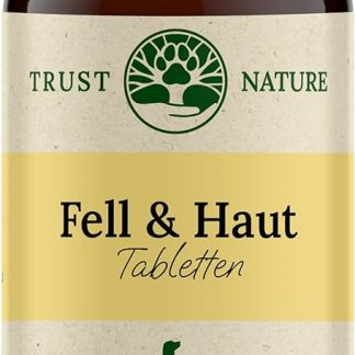 Trust Nature Fur & Skin Chewable Tablets for Dogs and Cats | Brewer's Yeast, Zinc, Biotin, Omega 3, MSM and Spirulina | 90 Tablets | Laboratory Tested I Made in Germany