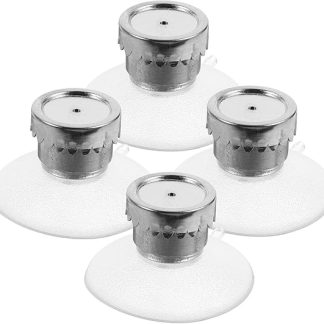 SAFIGLE Pack of 4 Magnetic Soap Holder Stainless Steel Wall Mounting No Drilling Suction Cup Soap Dish for Bathroom and Kitchen