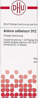 DHU Acidum Sulfuricum D12 Dilution, 20 ml Solution
