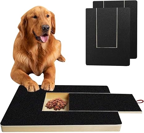 Duscdesp Claw Grinder for Dogs with Snack Box, Scratching Board Dog with 2 Replacement Sheets, Sandpaper, Dog Nail File for Nail Care, Pets, Alternative Claw Cutters
