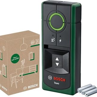Bosch Ortungsgerät Truvo der 2. Generation (einfache Ein-Knopf-Bedienung, einfaches Orten von stromführenden Kabeln und Metallobjekten, Wandscanner bis 70mm, im E-Commerce Karton)