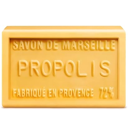 bedrop Propolis soap, natural soap, acne soap, blemished skin, psoriasis, eczema, firm hand soap, body soap with honey, shea butter, coconut oil, olive oil, 100 g