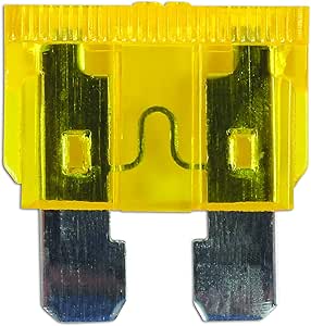Connect Workshop Consumables 30419 Auto Blade Fuse, 20 A, Yellow, Set of 50