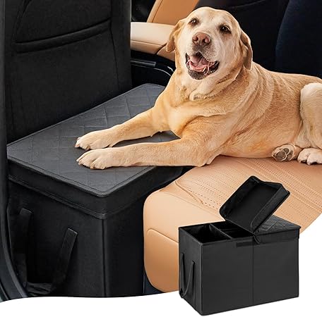 UNICITII Car Seat Extension for Dogs, Car Seat Widening with Storage Space for Passenger Seat Back Seat Car Organiser Boot for Dogs Cats Pets