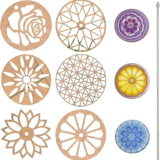 6 Styles Soap Making Flower Template Creative Soap Candle Tool Soap Stamp Tools for Kids
