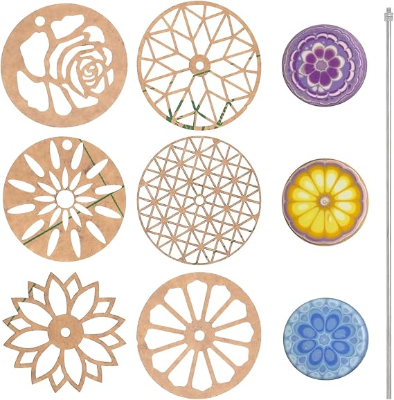 6 Styles Soap Making Flower Template Creative Soap Candle Tool Soap Stamp Tools for Kids