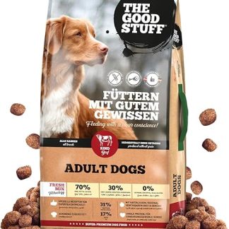 The GOODSTUFF Beef (Adult) 12.5 kg | High Quality Dry Dog Food Grain-Free | With Fresh Beef | Dry Dog Food for Adult Dogs | Balanced Dry Food for Dogs