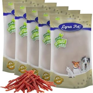 Lyra Pet® 5 kg Duck Breast Sections, Tasteful Chew Snack, Treats Also for Puppies and Older Dogs, Low-Fat Dog Food, Well Tolerated, Resealable Bag