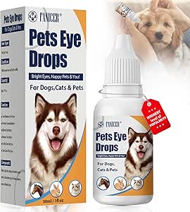 Jadeseal 30 ml Eye Drops for Dogs and Cats, Eye Care & Eye Cleaner, Moisturising Drops for the Eyes of Pet, Eye Drops Cat Especially Mild