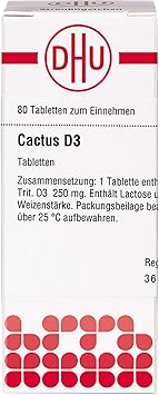 DHU Cactus D3 Tablets, Pack of 80 Tablets