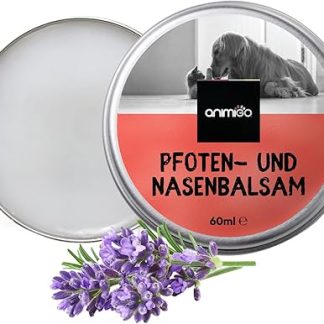 Animigo Paws and Nose Balm with Beeswax - Natural Paw Balm for Dogs and Cats - 60 ml